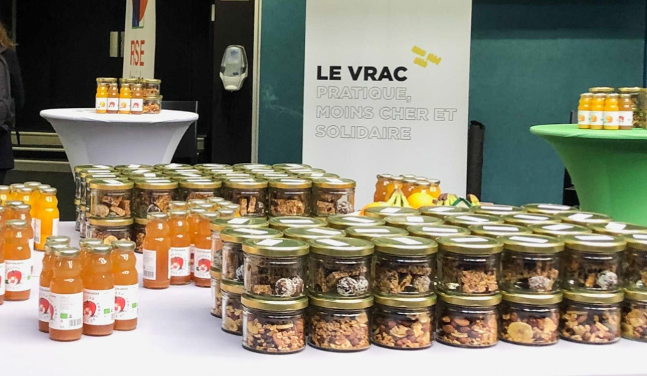 Stand traiteur La Consignerie en vrac lors d'un salon professionnel
